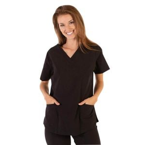 Casaca microfibra 360 Rosalía negro para mujer