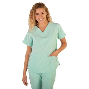 Casaca microfibra 360 Rosalía verde agua para mujer
