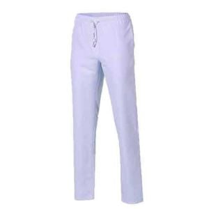 Pantalón microfibra unisex blanco