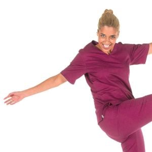 Casaca sanitaria unisex Nerea frambuesa